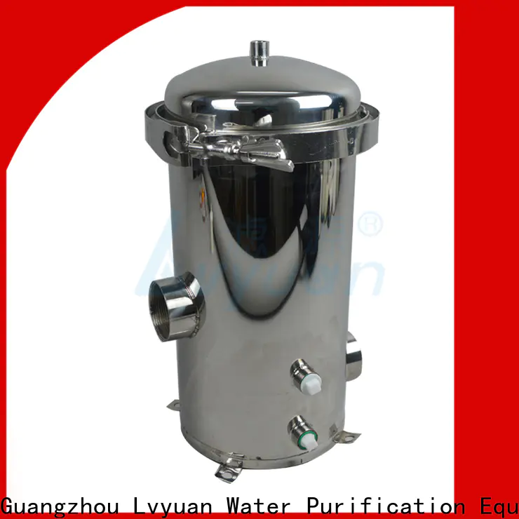 Lvyuan efficient stainless steel filter housing housing for sea water treatment