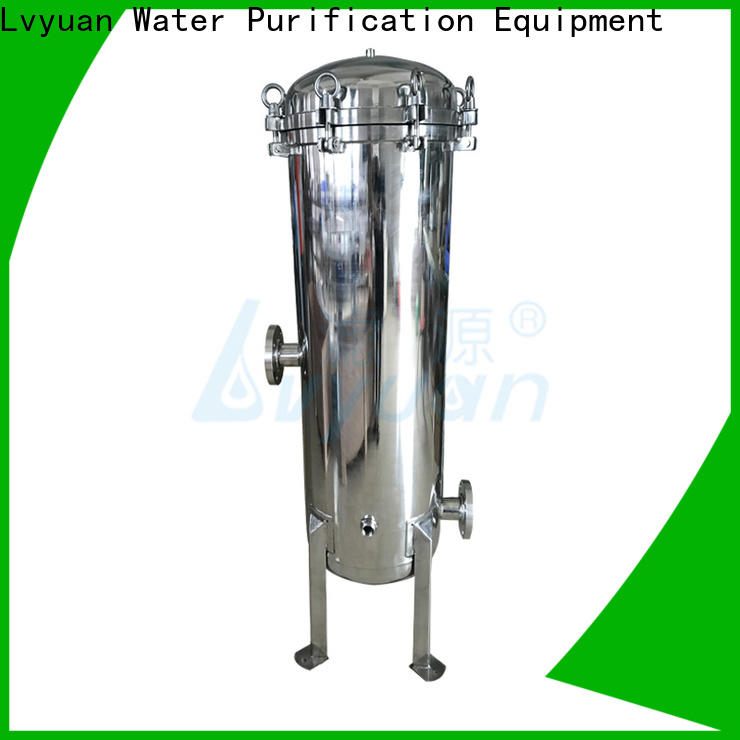Lvyuan high end ss filter housing manufacturers with fin end cap for sea water treatment