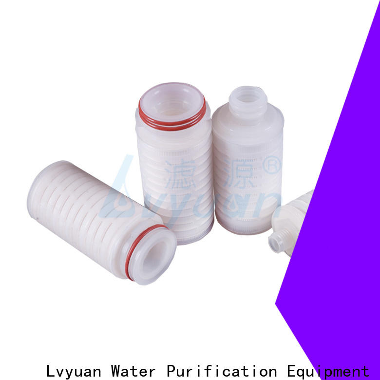 Lvyuan nylon pleated water filters manufacturer for food and beverage