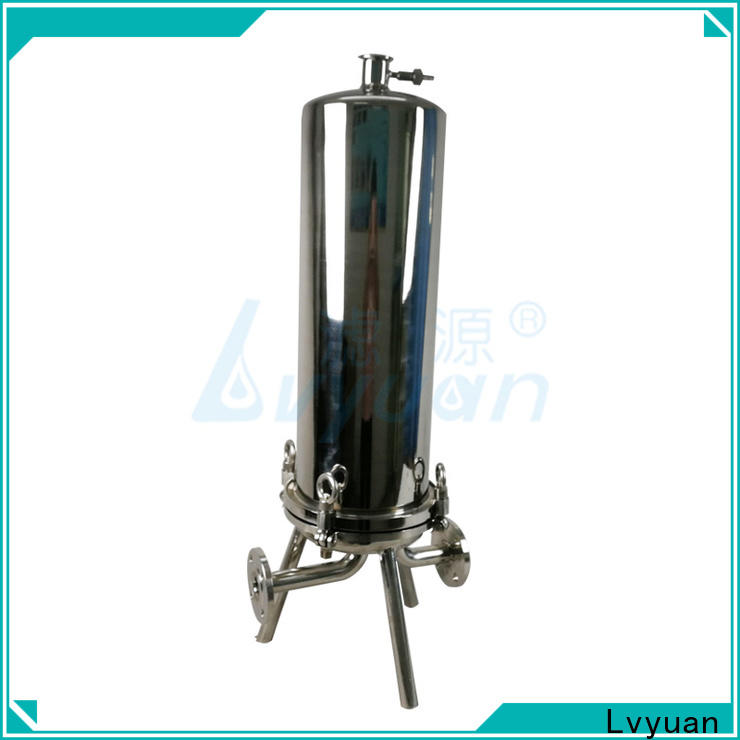 porous stainless filter housing with fin end cap for sea water desalination