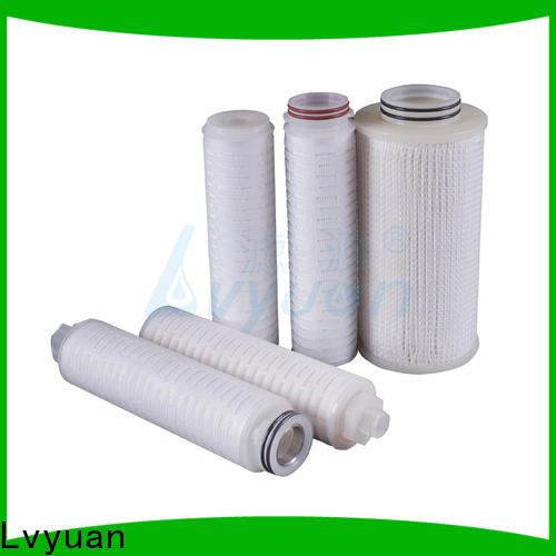 Lvyuan pes pleated filter with stainless steel for food and beverage