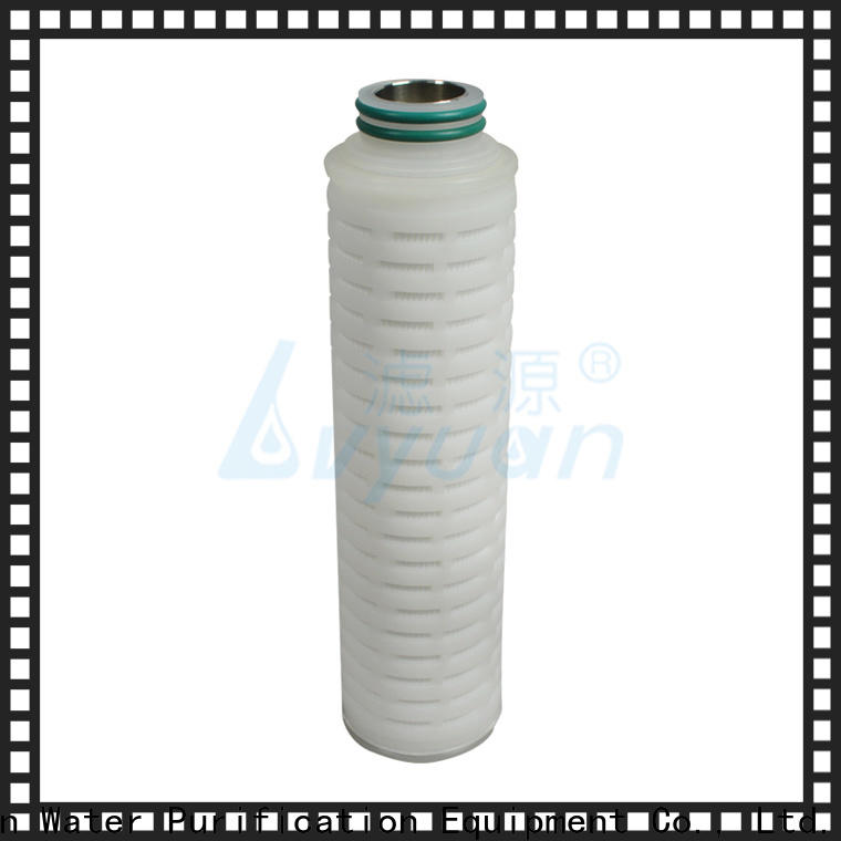 pvdf pleated water filters replacement for liquids sterile filtration