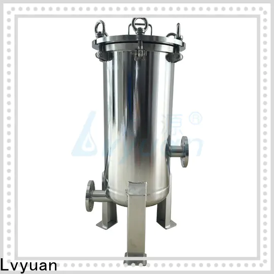 Lvyuan stainless water filter housing with fin end cap for sea water desalination