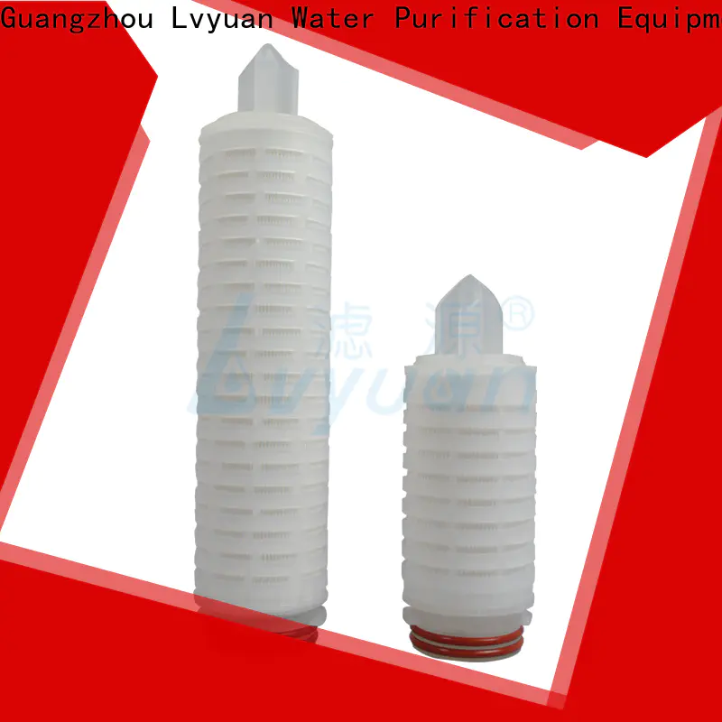 Lvyuan pes pleated filter cartridge suppliers manufacturer for sea water desalination