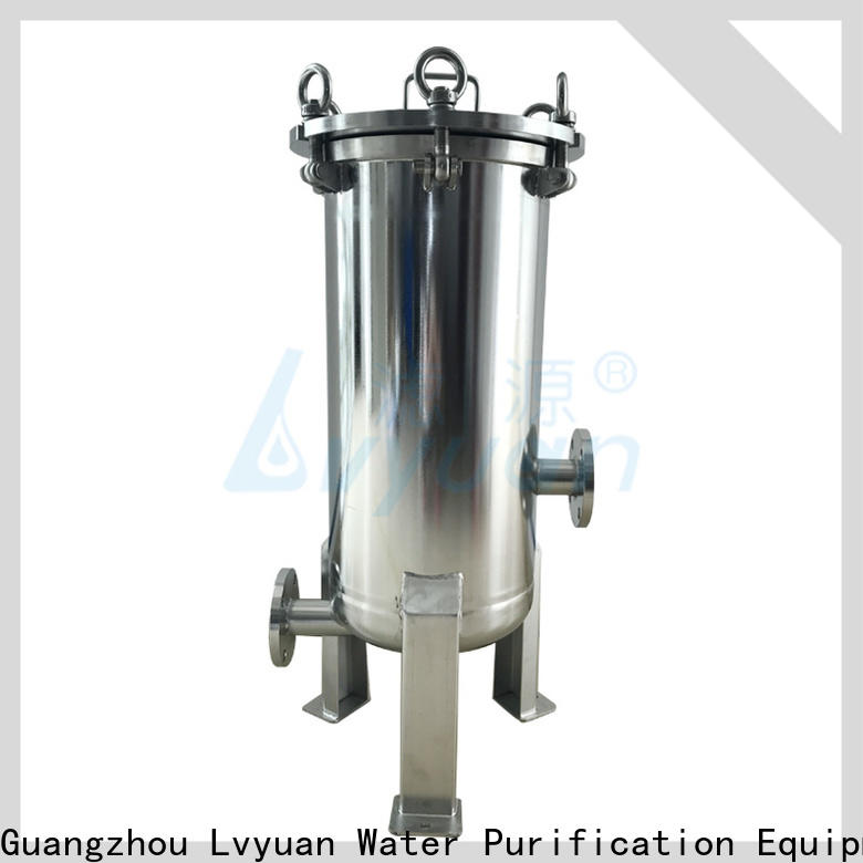 Lvyuan porous stainless steel cartridge filter housing with fin end cap for sea water treatment
