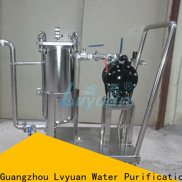 Lvyuan titanium stainless steel filter housing manufacturers with fin end cap for sea water desalination