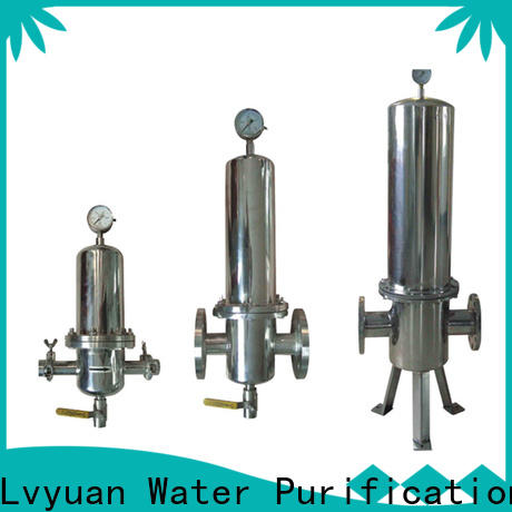 Lvyuan high end ss filter housing with fin end cap for sea water treatment