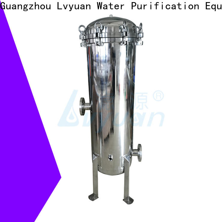 Lvyuan ss filter housing manufacturers with fin end cap for food and beverage