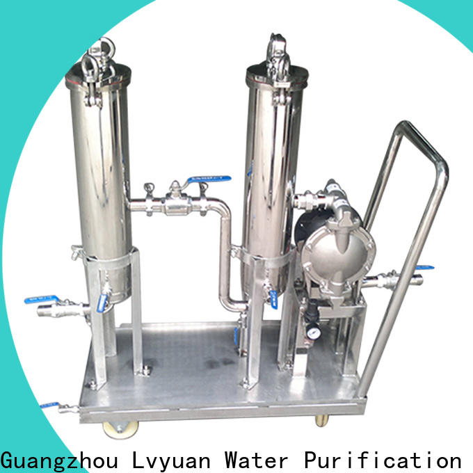 professional stainless steel bag filter housing with core for food and beverage