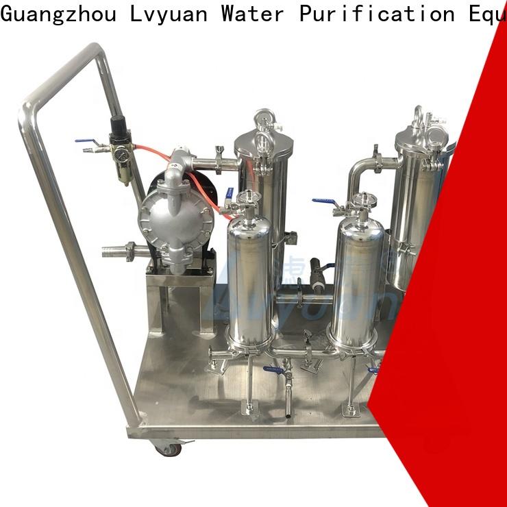 Lvyuan porous stainless water filter housing manufacturer for sea water treatment