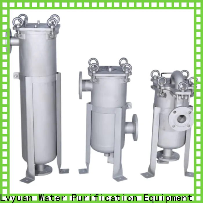 Lvyuan porous ss filter housing manufacturers with fin end cap for sea water treatment