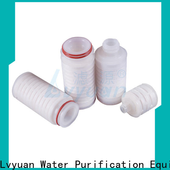 Lvyuan pleated water filters with stainless steel for food and beverage