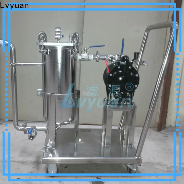 best stainless steel water filter housing with fin end cap for food and beverage