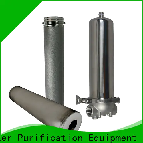 Lvyuan efficient ss cartridge filter housing with fin end cap for sea water desalination