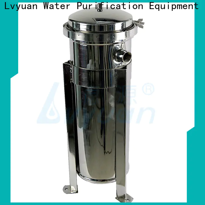 Lvyuan professional stainless steel bag filter housing with fin end cap for sea water desalination