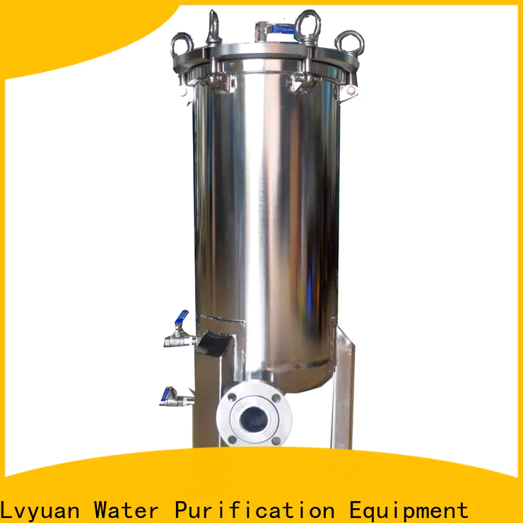 Lvyuan professional stainless steel bag filter housing with core for sea water treatment