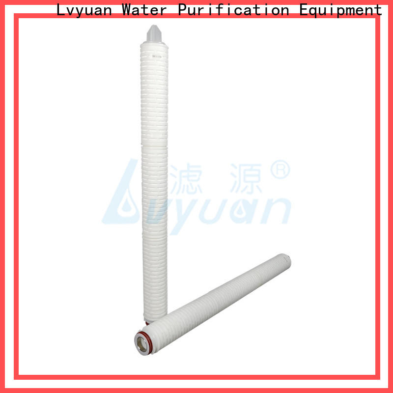 nylon pleated water filter cartridge with stainless steel for sea water desalination