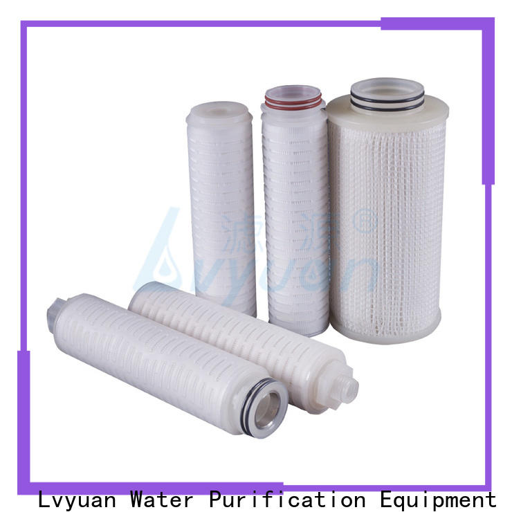 Lvyuan pvdf pleated water filter cartridge manufacturer for sea water desalination