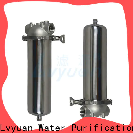 Lvyuan ss filter housing manufacturers with fin end cap for sea water desalination