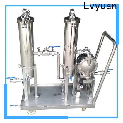 Lvyuan professional ss bag filter housing with fin end cap for industry