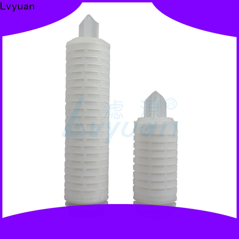 Lvyuan membrane pleated filter cartridge suppliers manufacturer for sea water desalination