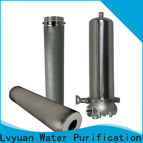 titanium stainless filter housing with fin end cap for oil fuel