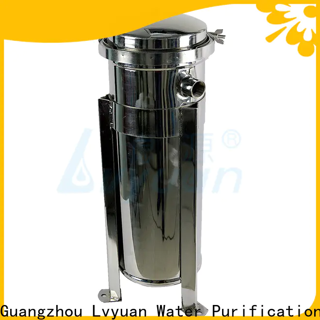 Lvyuan best ss filter housing with fin end cap for food and beverage