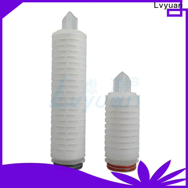 Lvyuan water pleated filter supplier for organic solvents