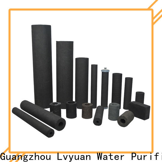 Lvyuan activated carbon sintered stainless steel filter rod for sea water desalination