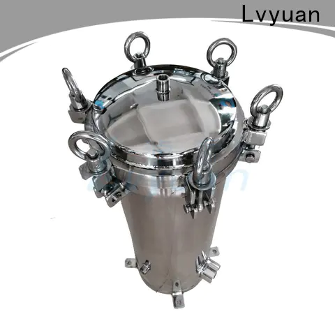 Lvyuan professional stainless steel cartridge filter housing with fin end cap for sea water desalination