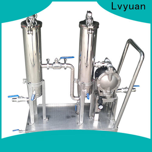 Lvyuan efficient stainless filter housing with fin end cap for sea water treatment