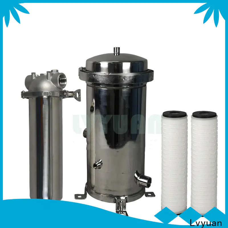 porous stainless steel filter housing manufacturers with fin end cap for sea water desalination