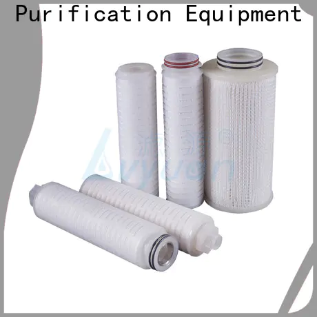 Lvyuan pvdf pleated water filter cartridge supplier for organic solvents