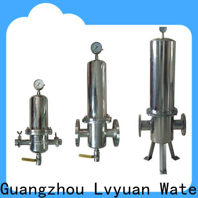 Lvyuan titanium stainless steel water filter housing with fin end cap for industry