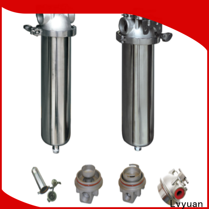 porous stainless steel bag filter housing with fin end cap for sea water treatment