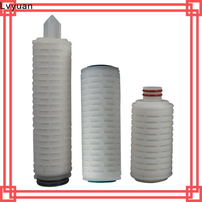 Lvyuan ptfe pleated water filter cartridge supplier for diagnostics