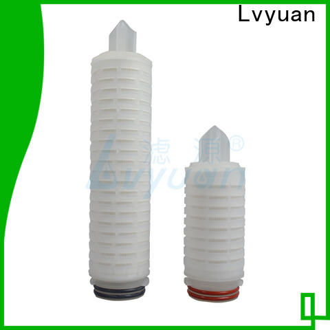Lvyuan pleated filter with stainless steel for liquids sterile filtration