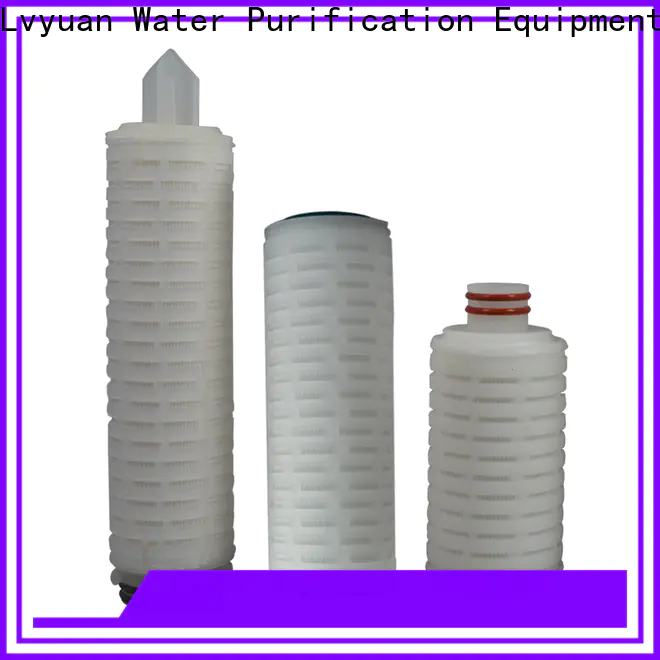 Lvyuan pleated water filters with stainless steel for organic solvents