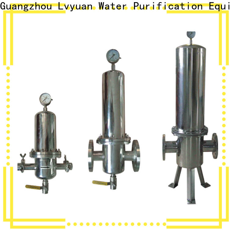 Lvyuan high end stainless steel bag filter housing with core for sea water treatment