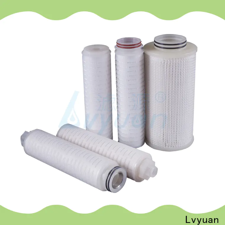 Lvyuan pleated water filter cartridge manufacturer for organic solvents
