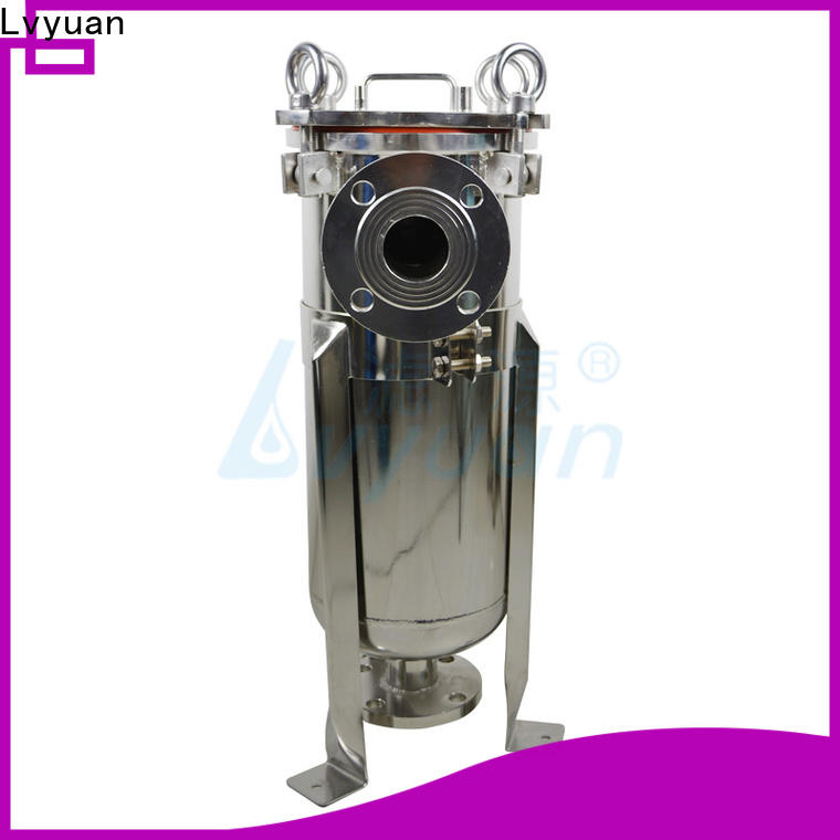 titanium stainless water filter housing with fin end cap for sea water treatment