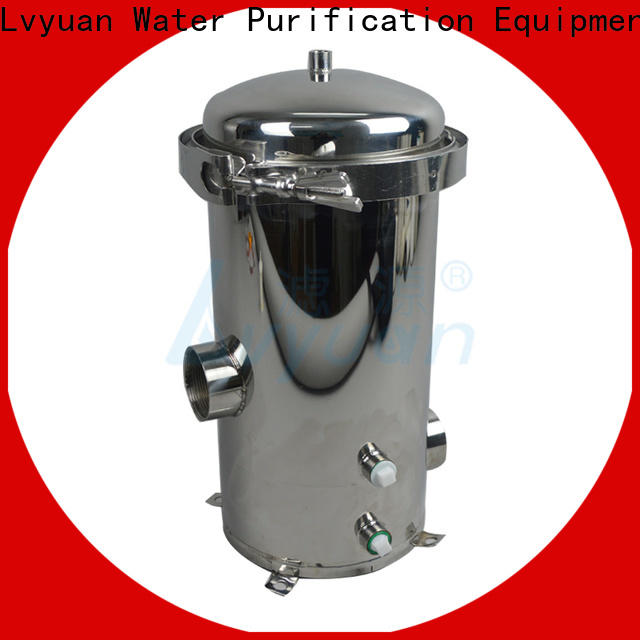 Lvyuan porous stainless steel water filter housing with fin end cap for sea water treatment