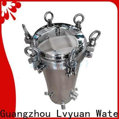 Lvyuan stainless steel cartridge filter housing with fin end cap for sea water treatment