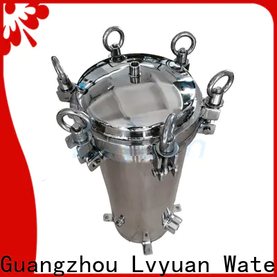 Lvyuan stainless steel cartridge filter housing with fin end cap for sea water treatment