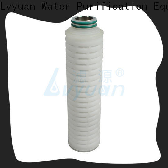 Lvyuan pvdf pleated filter element with stainless steel for sea water desalination