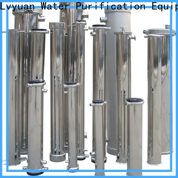 Lvyuan professional ss bag filter housing with fin end cap for sea water desalination