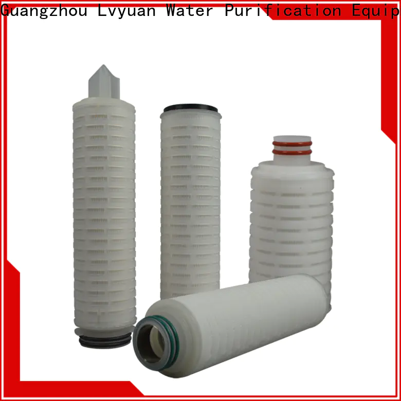 pvdf pleated filter cartridge with stainless steel for food and beverage