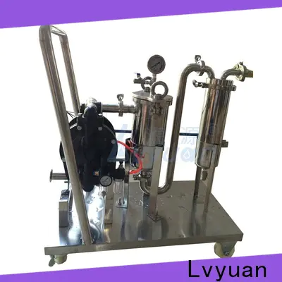 Lvyuan efficient ss bag filter housing with core for food and beverage