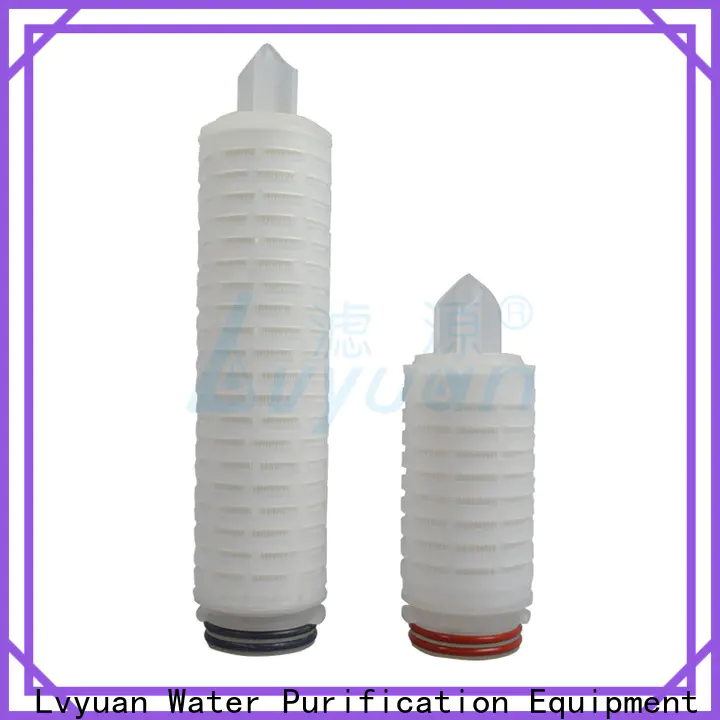Lvyuan pleated filter cartridge with stainless steel for sea water desalination
