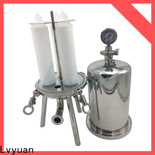 high end ss cartridge filter housing with fin end cap for oil fuel